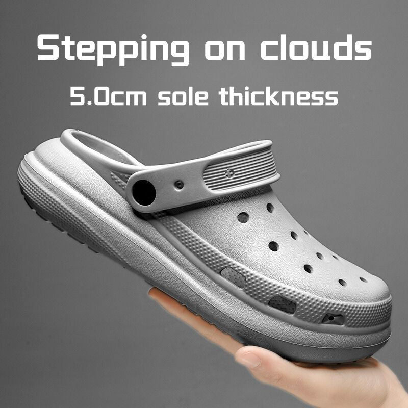 men crocs garden waterproof walking shoes comfortable and soft