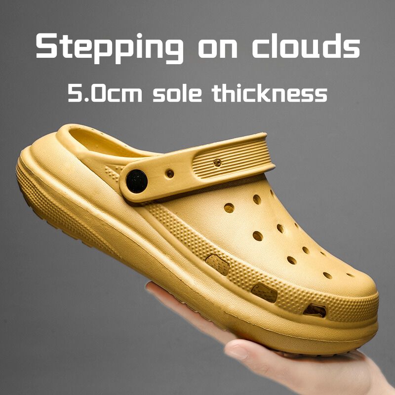 men crocs garden waterproof walking shoes comfortable and soft