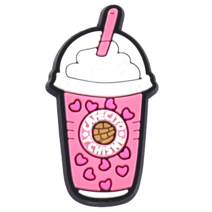 Milktea/drinks/icecream/bubbletea crocs sticker/charm/jibbitz/gibit