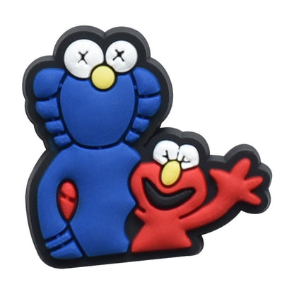 Sesame street cartoon crocs sticker/charm/jibbitz/gibit 2