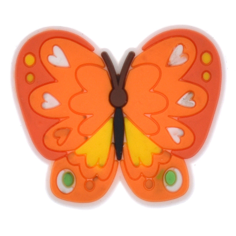 Colorized butterfly crocs sticker/charm/jibbitz/gibit