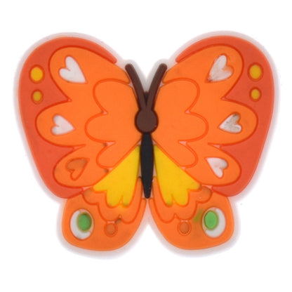 Colorized butterfly crocs sticker/charm/jibbitz/gibit