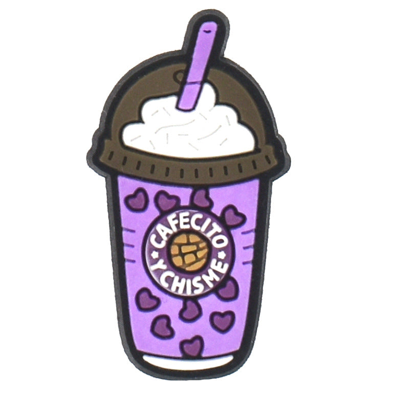 Milktea/drinks/icecream/bubbletea crocs sticker/charm/jibbitz/gibit