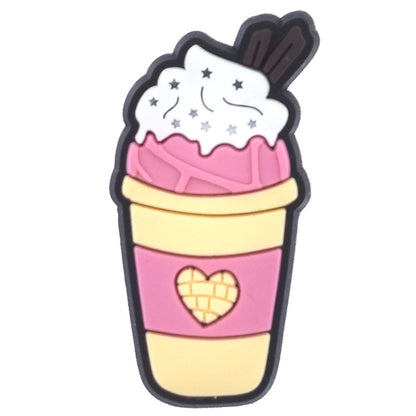 Milktea/drinks/icecream/bubbletea crocs sticker/charm/jibbitz/gibit