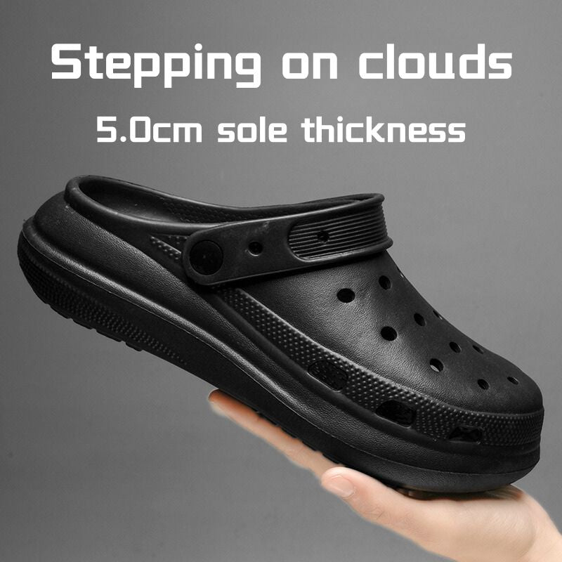 men crocs garden waterproof walking shoes comfortable and soft