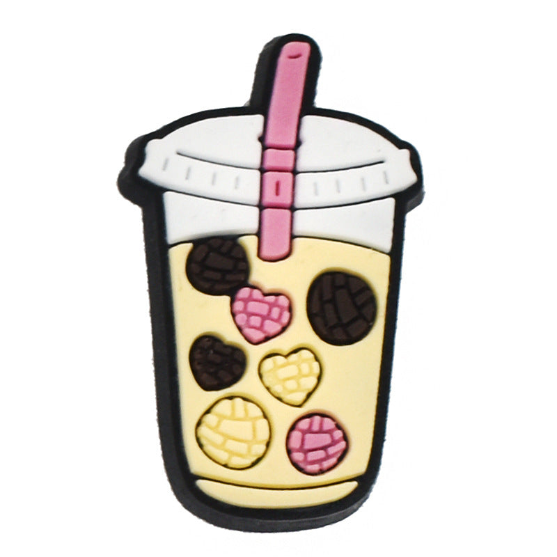 Milktea/drinks/icecream/bubbletea crocs sticker/charm/jibbitz/gibit