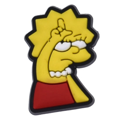 The Simpsons cartoon crocs sticker/charm/jibbitz/gibit