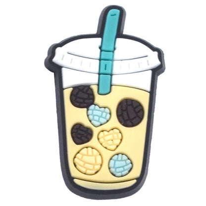 Milktea/drinks/icecream/bubbletea crocs sticker/charm/jibbitz/gibit