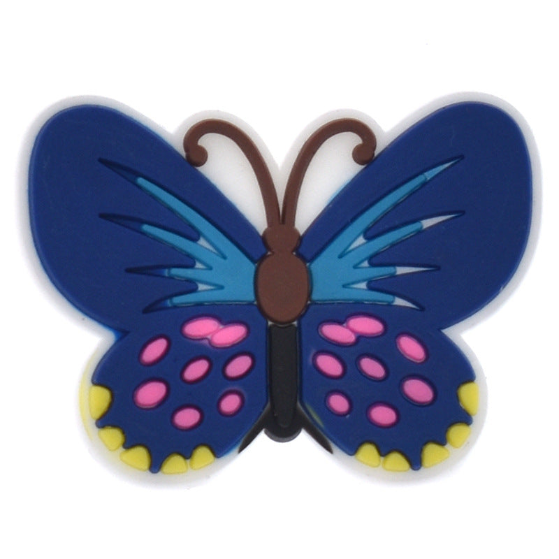 Colorized butterfly crocs sticker/charm/jibbitz/gibit