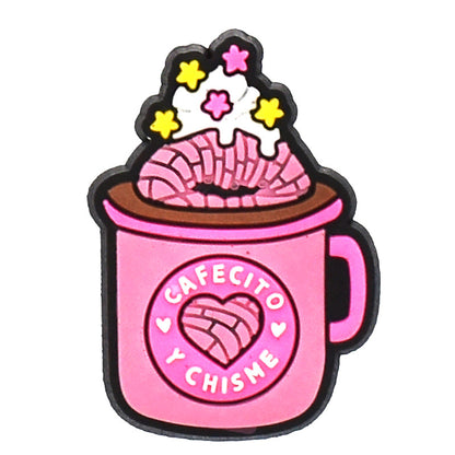 Milktea/drinks/icecream/bubbletea crocs sticker/charm/jibbitz/gibit