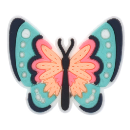 Colorized butterfly crocs sticker/charm/jibbitz/gibit