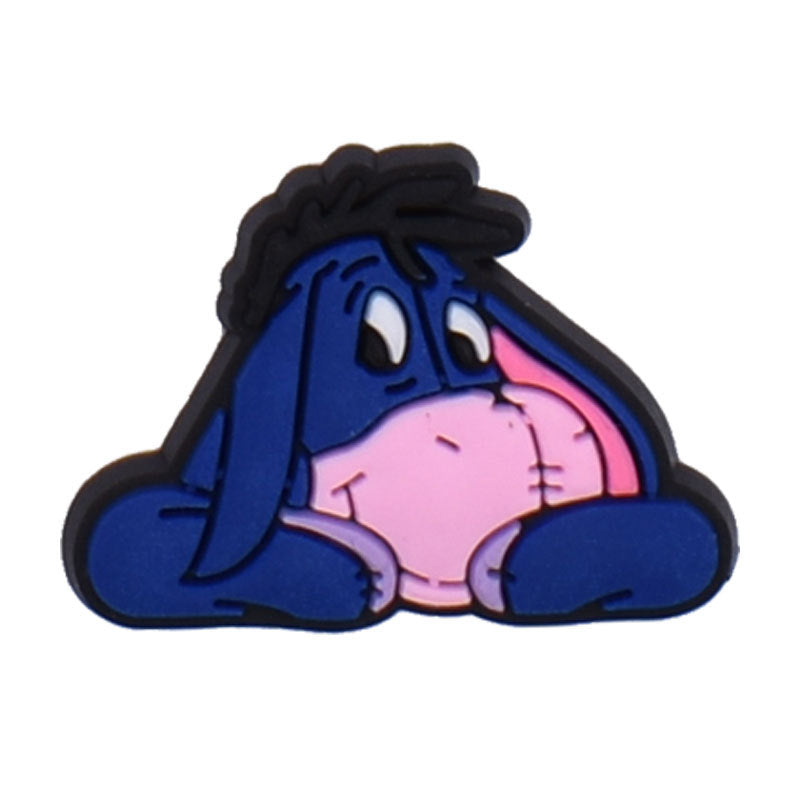 Winnie the pooh cartoon crocs sticker/charm/jibbitz/gibit