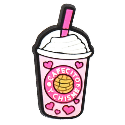 Milktea/drinks/icecream/bubbletea crocs sticker/charm/jibbitz/gibit