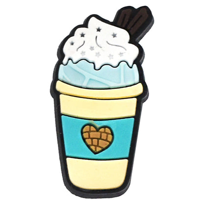 Milktea/drinks/icecream/bubbletea crocs sticker/charm/jibbitz/gibit