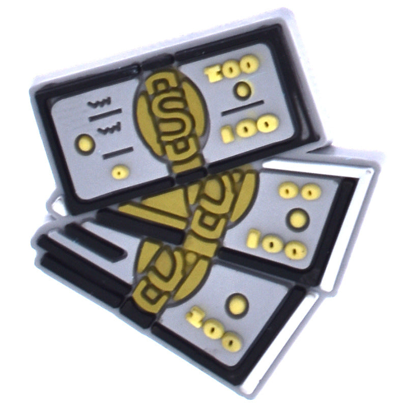 Money series bit coin USD crocs sticker/charm/jibbitz/gibit