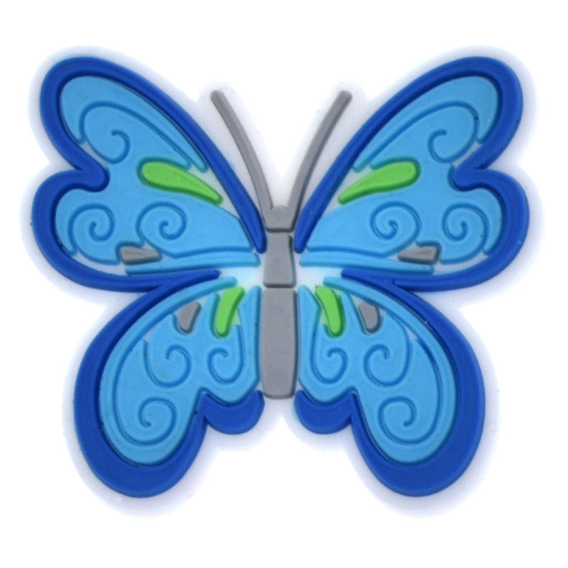 Colorized butterfly crocs sticker/charm/jibbitz/gibit