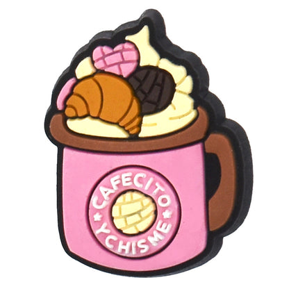 Milktea/drinks/icecream/bubbletea crocs sticker/charm/jibbitz/gibit