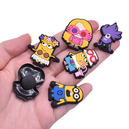 Minions cartoon crocs sticker/charm/jibbitz/gibit