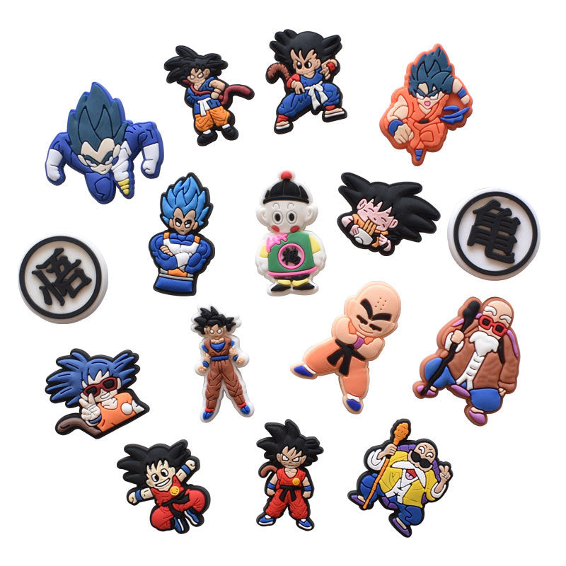 Dragon ball cartoon crocs sticker/charm/jibbitz/gibit