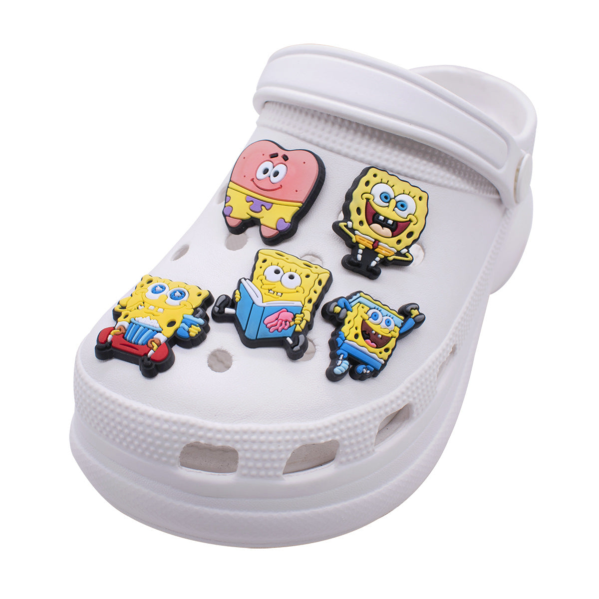 SpongeBob cartoon crocs sticker/charm/jibbitz/gibit 2