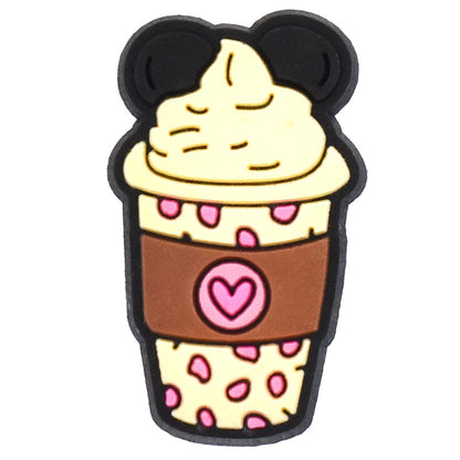 Milktea/drinks/icecream/bubbletea crocs sticker/charm/jibbitz/gibit