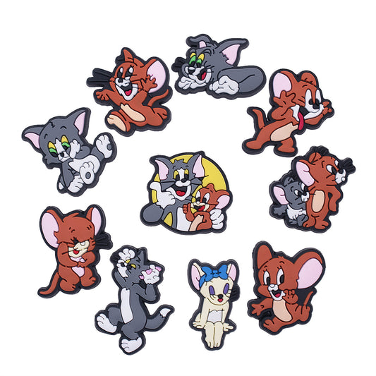 Tom and Jerry cartoon crocs sticker/charm/jibbitz/gibit