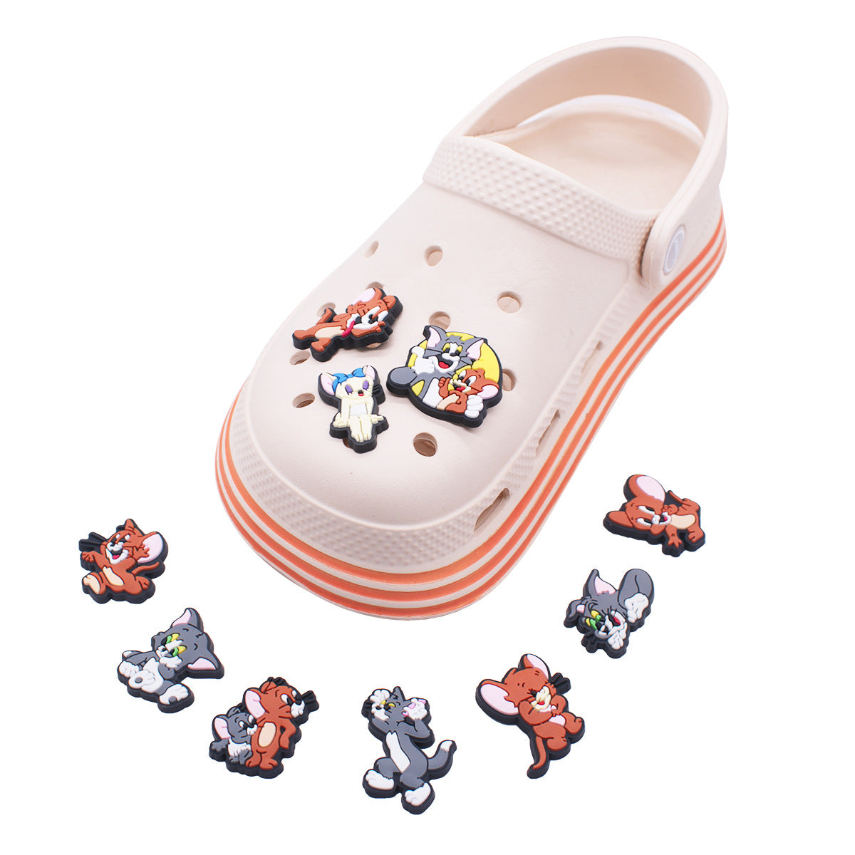 Tom and Jerry cartoon crocs sticker/charm/jibbitz/gibit