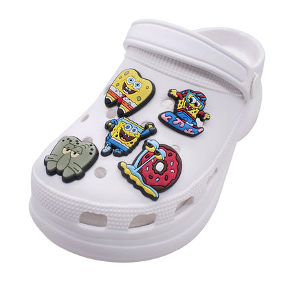 SpongeBob cartoon crocs sticker/charm/jibbitz/gibit 2