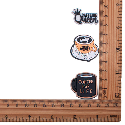 Coffee and Cups crocs sticker/charm/jibbitz/gibit