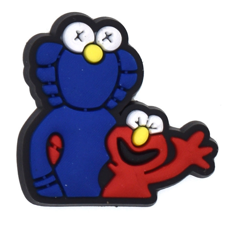 Sesame street cartoon crocs sticker/charm/jibbitz/gibit 1