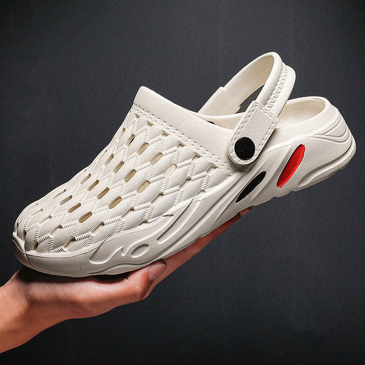 2024 new design comfortable and soft men shoes garden shoes crocs slippers