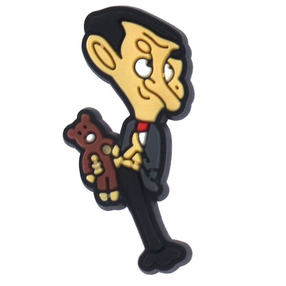 Mr.Bean cartoon crocs sticker/charm/jibbitz/gibit