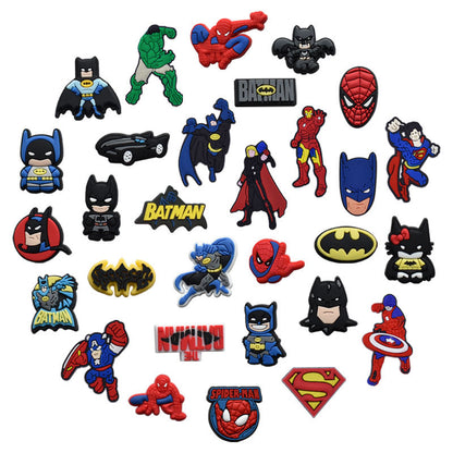 Avengers/super heros superman/spiderman/batman crocs sticker/charm/jibbitz/gibit 1