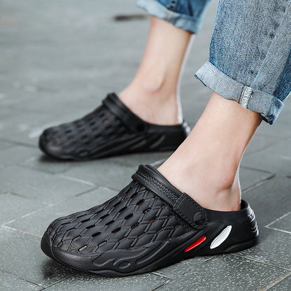 2024 new design comfortable and soft men shoes garden shoes crocs slippers