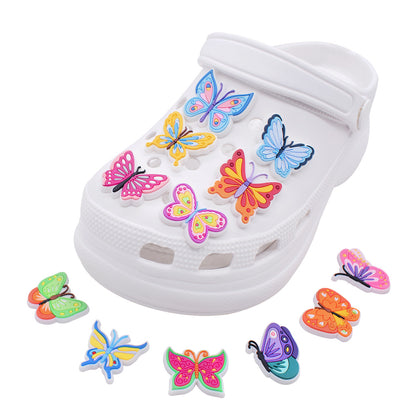 Colorized butterfly crocs sticker/charm/jibbitz/gibit