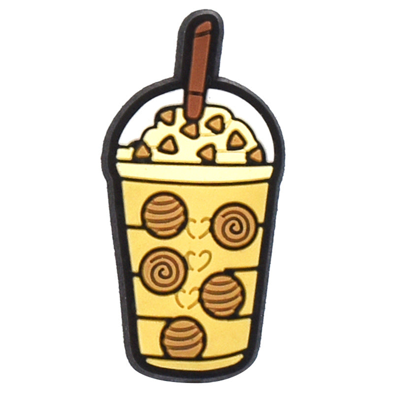 Milktea/drinks/icecream/bubbletea crocs sticker/charm/jibbitz/gibit