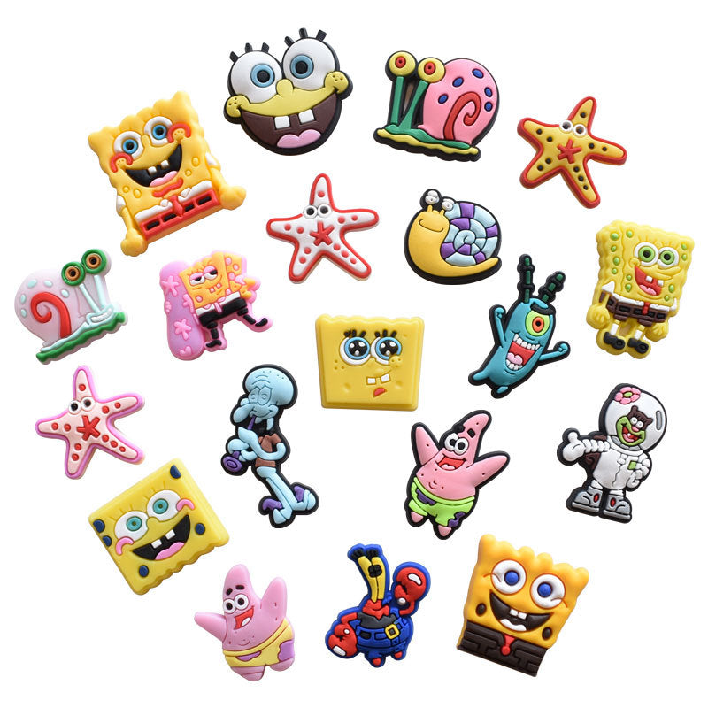 SpongeBob cartoon crocs sticker/charm/jibbitz/gibit 1