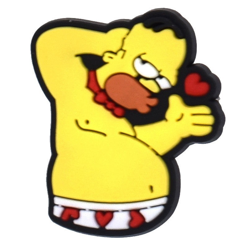 The Simpsons cartoon crocs sticker/charm/jibbitz/gibit