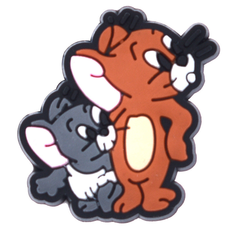 Tom and Jerry cartoon crocs sticker/charm/jibbitz/gibit