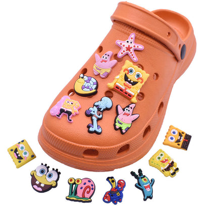 SpongeBob cartoon crocs sticker/charm/jibbitz/gibit 1