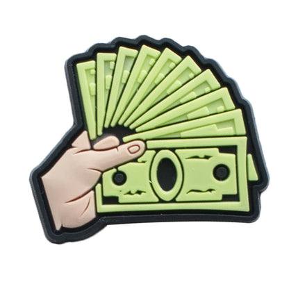 Money series bit coin USD crocs sticker/charm/jibbitz/gibit