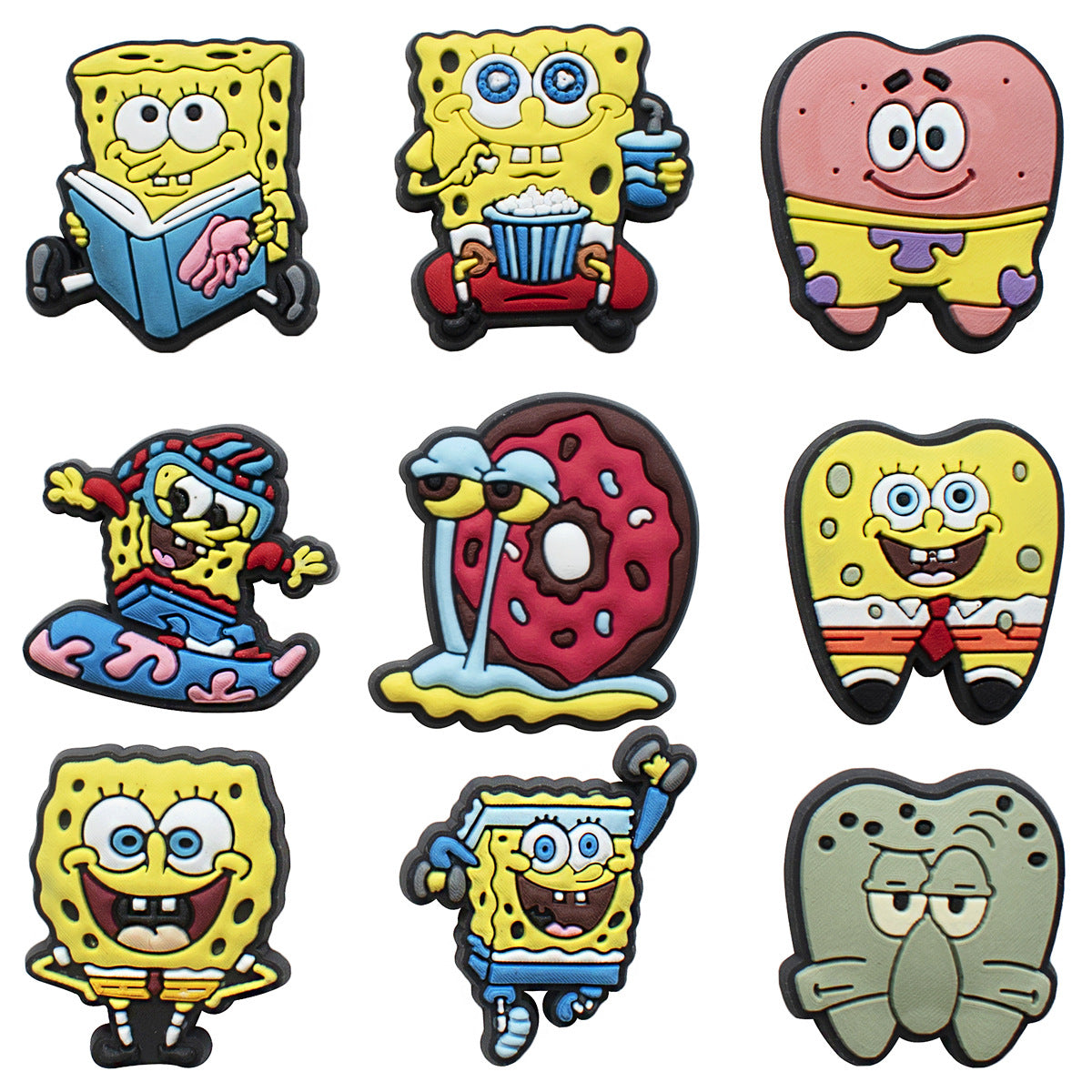 SpongeBob cartoon crocs sticker/charm/jibbitz/gibit 2