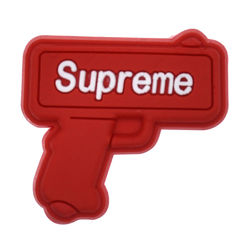 Supreme crocs sticker/charm/jibbitz/gibit