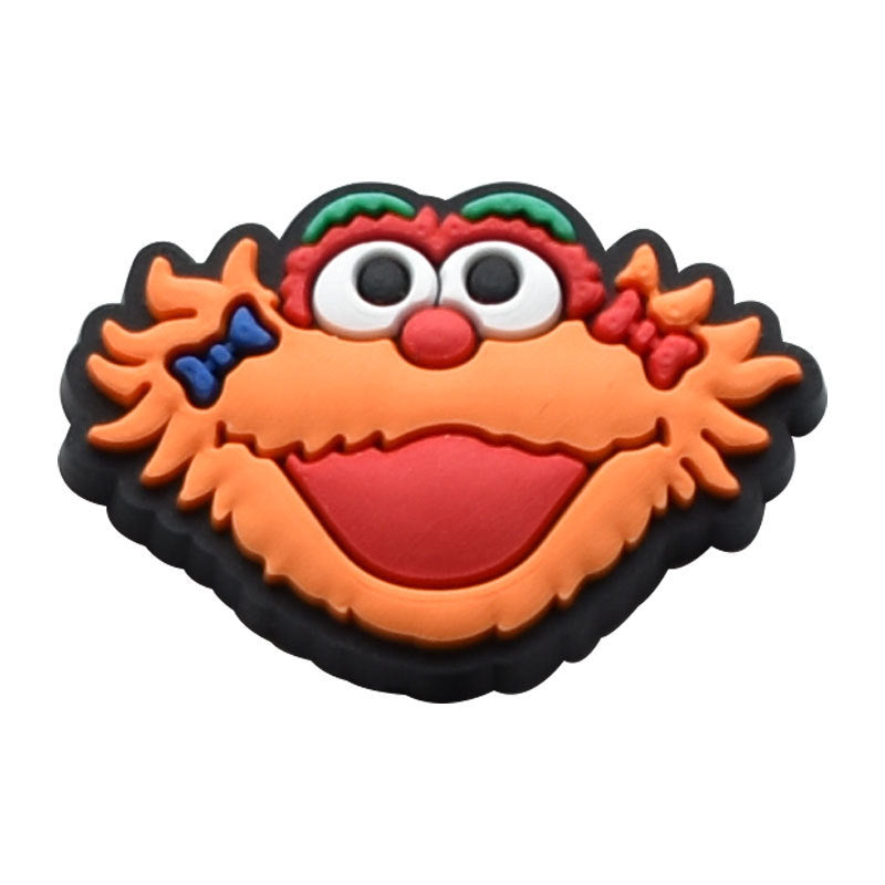 Sesame street cartoon crocs sticker/charm/jibbitz/gibit 1