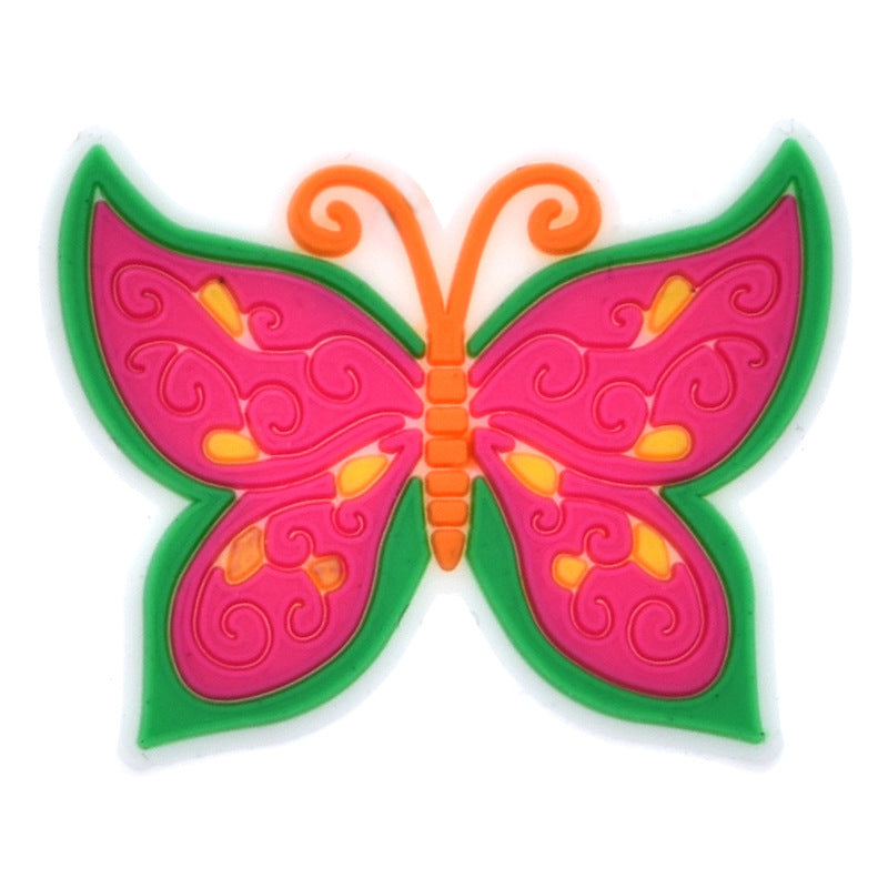 Colorized butterfly crocs sticker/charm/jibbitz/gibit