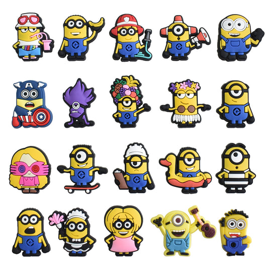 Minions cartoon crocs sticker/charm/jibbitz/gibit