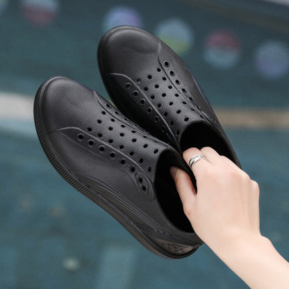 pvc waterproof soft and light weight men sneakers