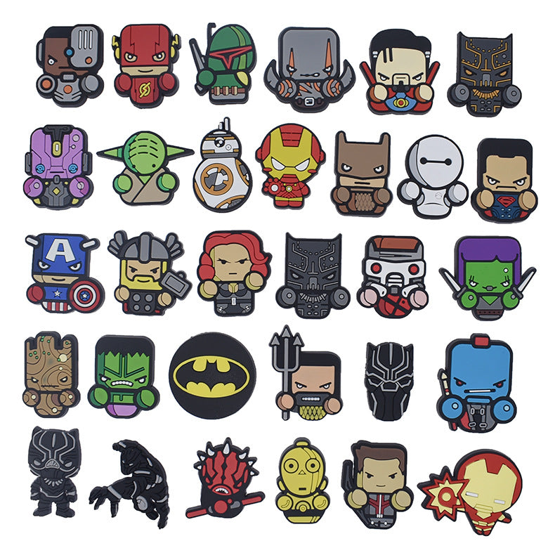 Avengers/super heros superman/spiderman/batman crocs sticker/charm/jibbitz/gibit 2