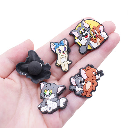 Tom and Jerry cartoon crocs sticker/charm/jibbitz/gibit