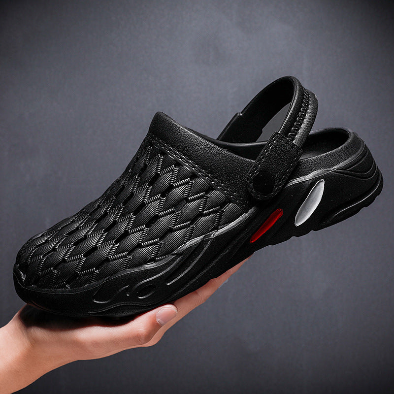 2024 new design comfortable and soft men shoes garden shoes crocs slippers